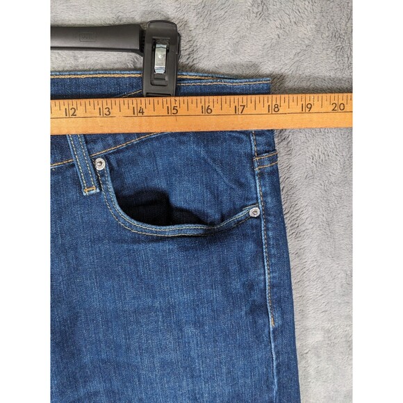 Levi’s 513 Jeans Slim Straight Men’s Size 36x30 Dark Blue Wash - Picture 5 of 8